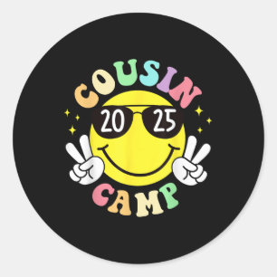 Vetterncamp 2025 Camping Lagerfeuer Sommerferien Runder Aufkleber