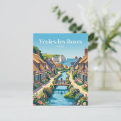 Veules-les-Rosen Frankreich Postkarte (Stehend Vorderseite)