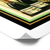Veuve Amiot Art Deco Champagne Ad Poster 16 x 20 (Ecke)