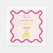 Veuve Before Vows Bachelorette Weekend Serviette (Vorderseite)