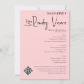 Veuve Before Vows Bachelorette Weekend Tour Einladung (Rückseite)