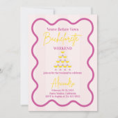 Veuve Before Vows Bachelorette Weekend Tour Einladung (Vorderseite)