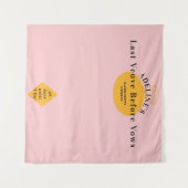 Veuve Before Vows Bachelorette Wochenende Hintergr Wandteppich (Vorderseite (Horizontal))