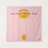 Veuve Before Vows Bachelorette Wochenende Hintergr Wandteppich (Vorderseite)