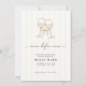 Veuve Before Vows Brautparty-Einladung Einladung (Vorderseite)