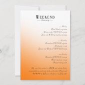 Veuve Before Vows Champagne Tower Bachelorette Einladung (Rückseite)