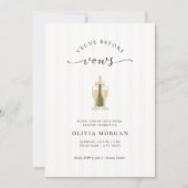 Veuve Before Vows Eleganter Champagner-Junggeselli Einladung (Vorderseite)