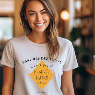 Veuve Before Vows Junggesellinnen-Wochenende Braut T-Shirt