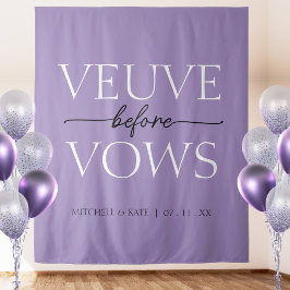 Veuve Before Vows Lavender Lila Brautparty Wandteppich