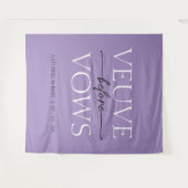 Veuve Before Vows Lavender Lila Brautparty Wandteppich (Vorderseite (Horizontal))