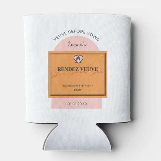 Veuve vor Vows ist Cooler Dosenkühler (Rückseite)