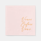 Veuve vor Vows Serviette (Vorderseite)