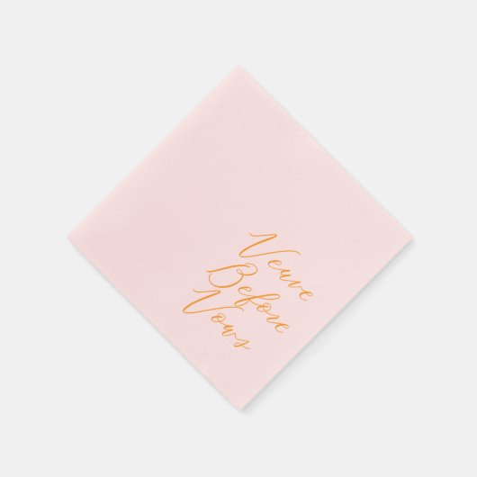 Veuve vor Vows Serviette (Ecke)