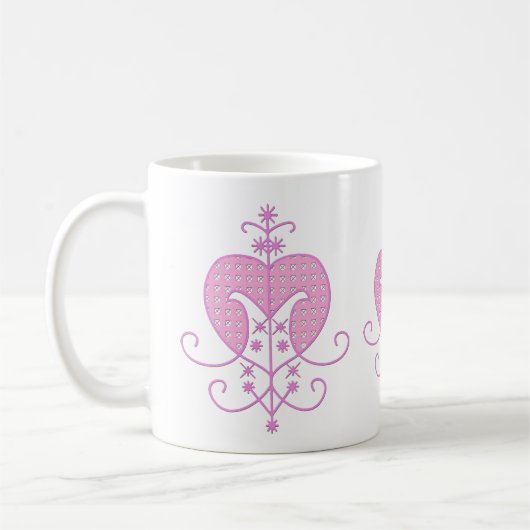 Veve für Erzulie Freda Kaffeetasse (Links)