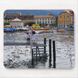 Vevey Lake Geneva Mousepad
