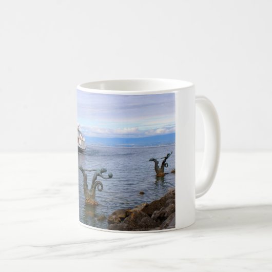 Vevey Paddle Boot, Genfersee Kaffeetasse (VorderseiteRechts)