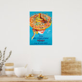 Vevey, Schweiz, Reiseplakat Poster (Küche)