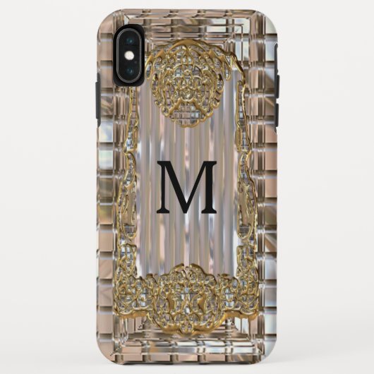Vex Art Deco Monogramm Case-Mate iPhone Hülle (Rückseite)