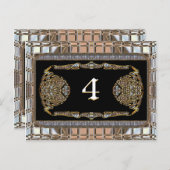 Vex Elite Viktorianisch Tischnummer Card (Vorne/Hinten)