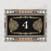 Vex Elite Viktorianisch Tischnummer Card (Vorderseite)