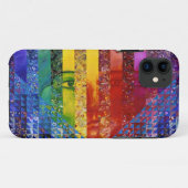 Vexierfrage I - Abstrakte Regenbogen-Frauen-Göttin Case-Mate iPhone Hülle (Rückseite (Horizontal))