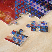 Vexierfrage I - Abstrakte Regenbogen-Frauen-Göttin Puzzle (Seite)