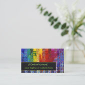 Vexierfrage I, abstraktes Visitenkarte (Stehend Vorderseite)