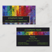 Vexierfrage I, abstraktes Visitenkarte (Vorne/Hinten)