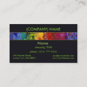 Vexierfrage I, abstraktes Visitenkarte (Rückseite)