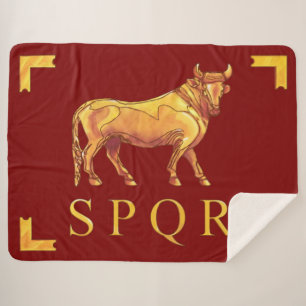 Vexilla SPQR Stier Sherpadecke
