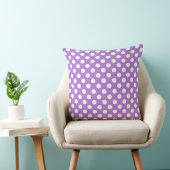 Vey Niedlich Lavender Polka Dot Pattern Kissen (Stuhl )