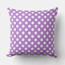 Vey Niedlich Lavender Polka Dot Pattern Kissen