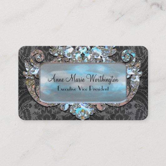 Veyla Freude elegantes Goth 3,5" x 2" beruflich Visitenkarte (Vorderseite)