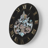 Veyla Shayde Elegant Goth Große Wanduhr (Winkel)