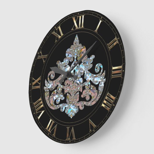 Veyla Shayde Elegant Goth Große Wanduhr (Winkel)