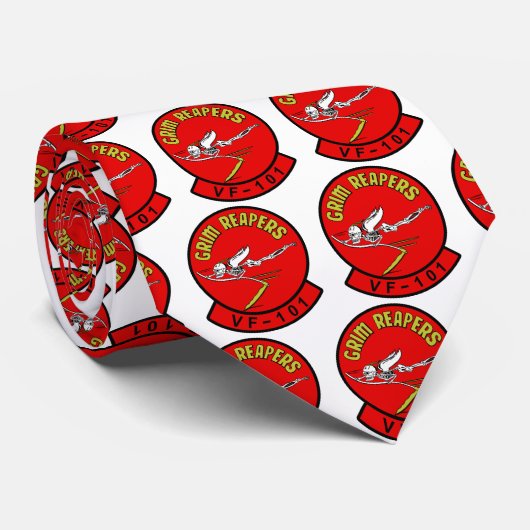VF-101 Grim Reapers Patch Tie Krawatte (Gerollt)