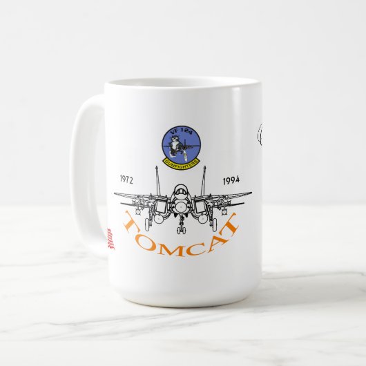 VF-123 Revolverhelder - F-14 Tomcat Kaffeetasse (Vorderseite Links)