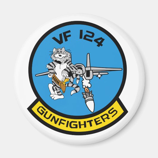 VF-124 Aufkleber für Kämpfer Magnet (Vorne)
