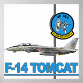 VF-124 Kämpfer drucken Poster (Vorne)