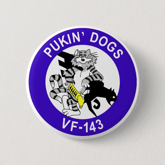 VF-143 Pukin Hunde Button (Vorderseite)