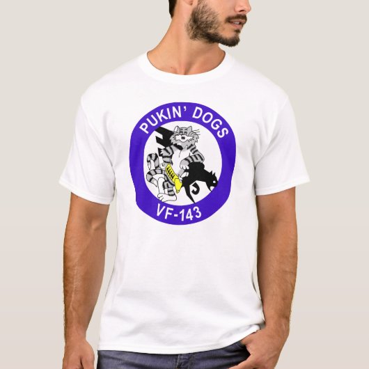 VF-143 Pukin Hunde T-Shirt (Vorderseite)