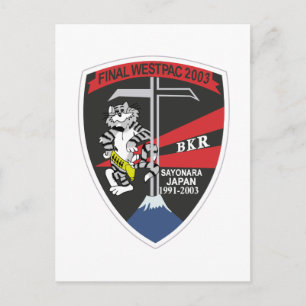 VF-154 ENDGÜLTIGER WESTPAC 2003 Cruise Patch Postkarte