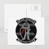 VF-154 Schwarze Ritter Postkarte (Vorne/Hinten)