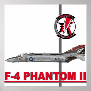 VF-161 Ladegeräte F-4 Phantom Print Poster