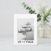 VF-17 F4U4 CORSAIRS POSTKARTE (Stehend Vorderseite)