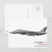 VF-1 Wolfpack F-14 Tomcat Postkarte (Vorne/Hinten)