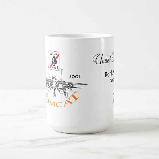 VF-41 schwarze Asse - F-14 Tomcat Kaffeetasse (Mittel)