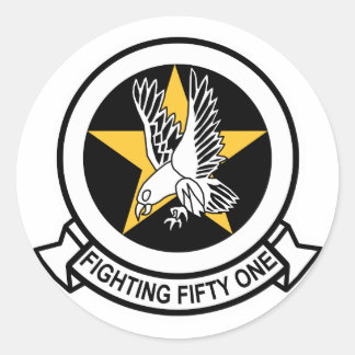 VF-51 Schrei-Adler Runder Aufkleber