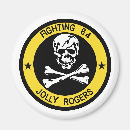 VF-84-Piratenflaggen-Magnet Magnet (Vorne)