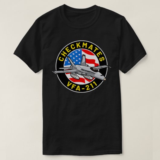 VFA211 Squadron F18 Super Hornet T-Shirt (Design vorne)